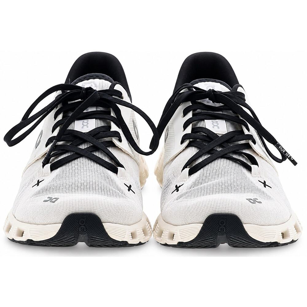On Running Women’s Size 7.5 White Black Cloud X Training Walking Shoes Sneakers - Picture 2 of 6